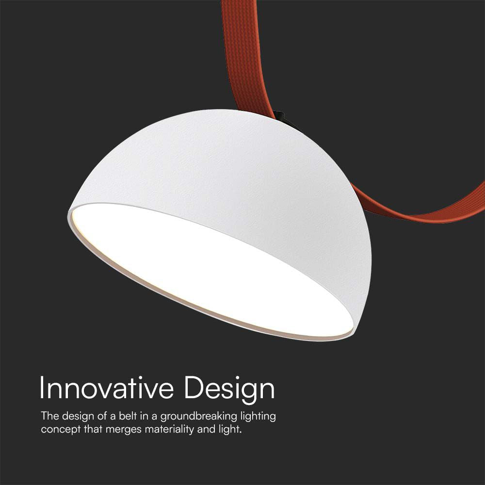 20W Lampa LED na elastyczny szynoprzewód MAGNETIC / Barwa: 3000K / Obudowa: Biała