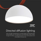 20W Lampa LED na elastyczny szynoprzewód MAGNETIC / Barwa: 3000K / Obudowa: Biała