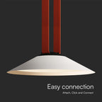 20W Lampa LED na elastyczny szynoprzewód MAGNETIC / Barwa: 3000K / Obudowa: Biała
