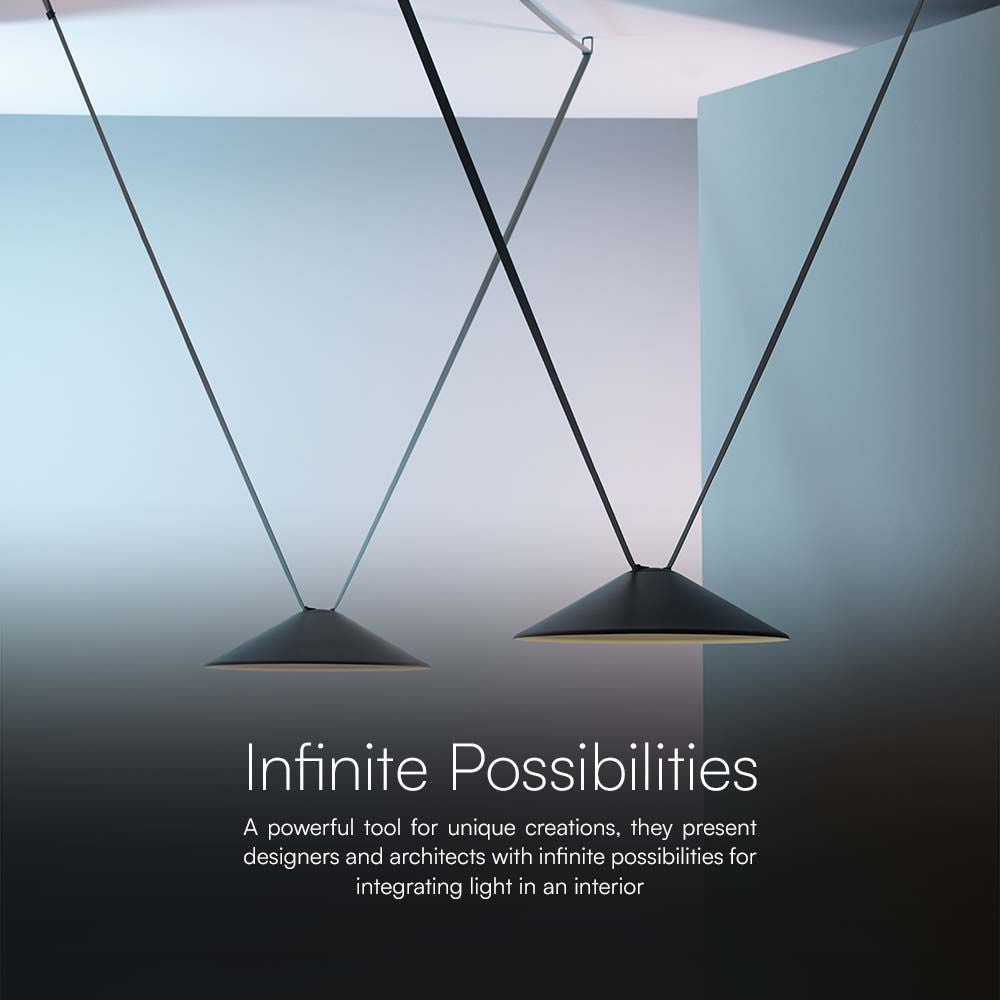 20W Lampa LED na elastyczny szynoprzewód MAGNETIC / Barwa: 3000K / Obudowa: Biała