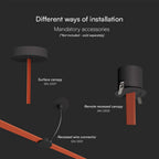 20W Lampa LED na elastyczny szynoprzewód MAGNETIC / Barwa: 3000K / Obudowa: Biała