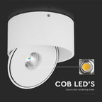 28W Oprawa COB Downlight LED / Barwa: 3w1 / Obudowa: Biała