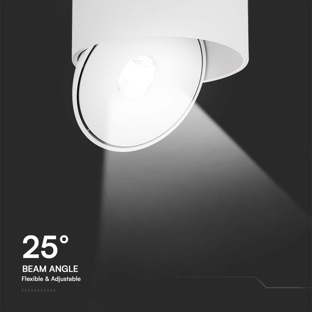 28W Oprawa COB Downlight LED / Barwa: 3w1 / Obudowa: Biała