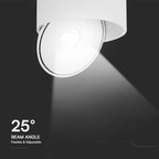 28W Oprawa COB Downlight LED / Barwa: 3w1 / Obudowa: Biała