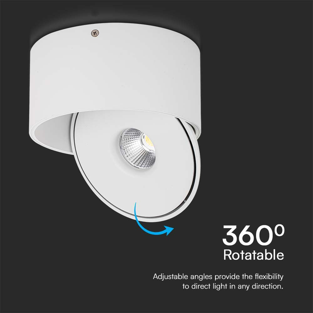 28W Oprawa COB Downlight LED / Barwa: 3w1 / Obudowa: Biała