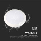 20W Lampa LED z czujnikiem mikrofalowym / Ściemniana / Barwa: 3w1 / IK10 / IP66