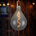 4W A160S Żarówka LED Filament spiralny / Barwa: 2700K / Szkło: Przydymione