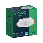7W Oprawa wpuszczana reflektor LED / Chip SAMSUNG / Barwa:4000K / Obudowa: Biała