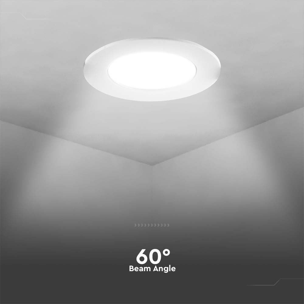 7W Oprawa wpuszczana reflektor LED / Chip SAMSUNG / Barwa:3000K / Obudowa: Biała