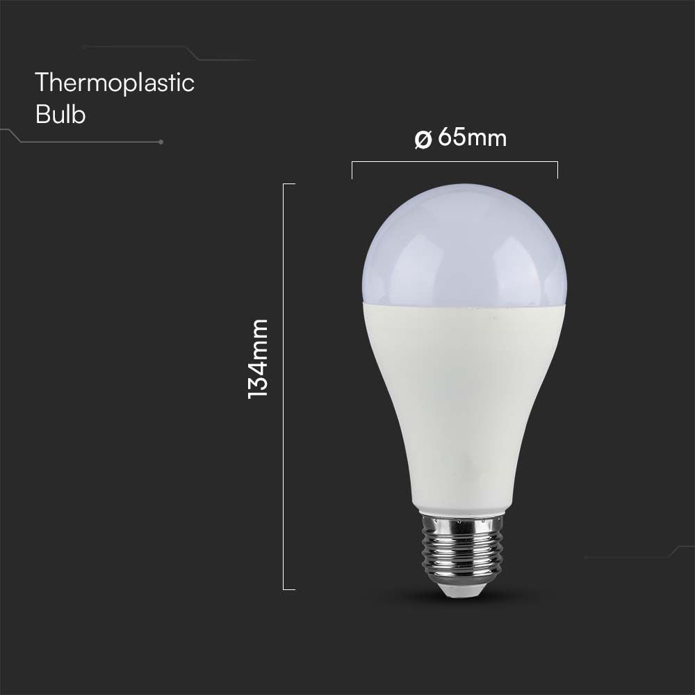 15W A65 Żarówka LED / Chip SAMSUNG / Barwa:6400K / Trzonek:E27