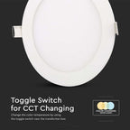 3W Mini panel LED / Barwa: 3w1 / Kształt: Okrągły