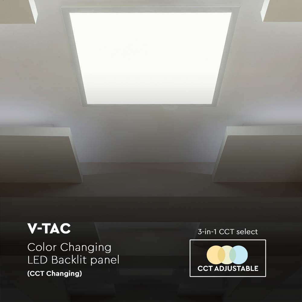40W Panel LED 600x600mm / Zasilacz AGT / Barwa:3w1 / 5 Lat gwarancji / Opakowanie: 6szt.