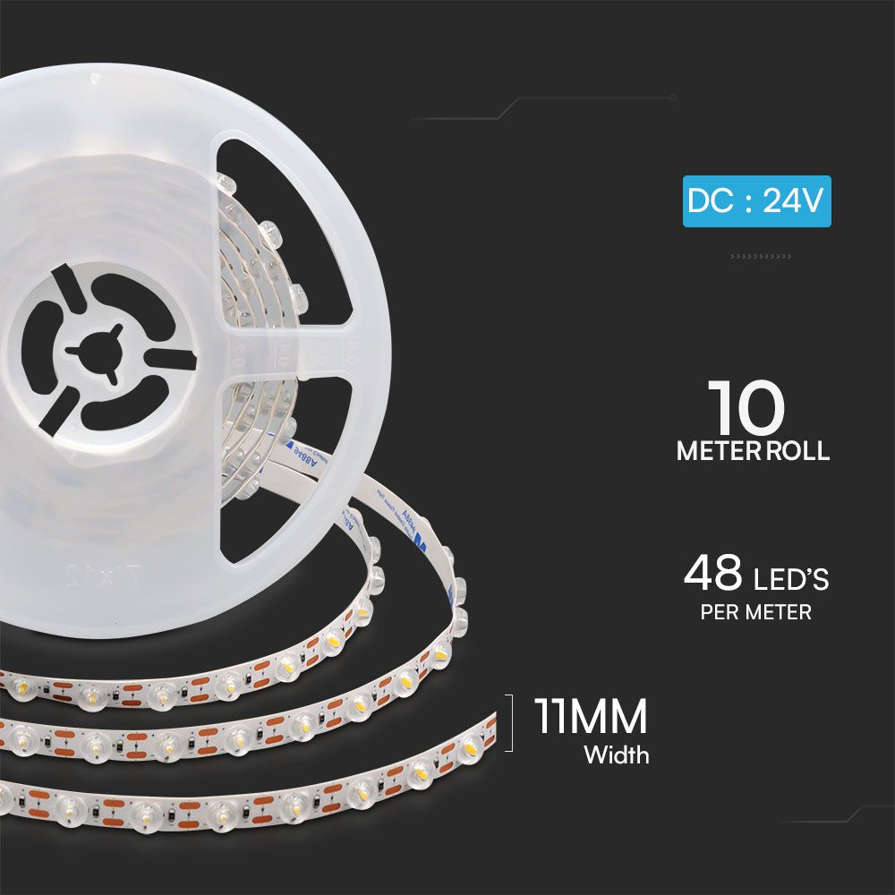 16.5W Taśma LED / Barwa:4000K / IP20 / Zasilanie: 24V / Rolka:5m