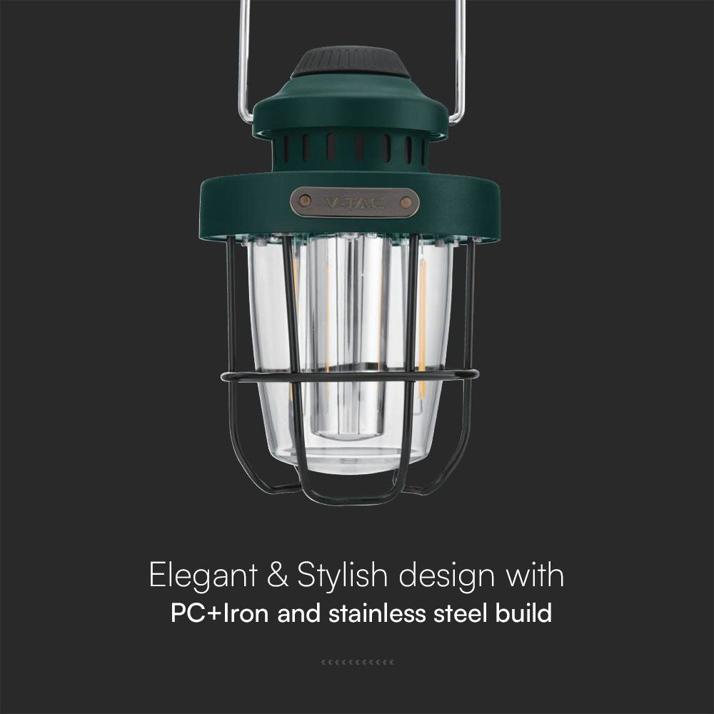 5W Lampa Kempingowa Przenośna / Ładowanie USB-C / IP44 / Ściemniana