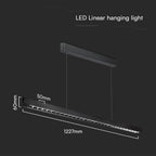 36W Zwieszana Lampa Liniowa LED Raster / Chip SAMSUNG / Barwa:3w1 / Obudowa: Czarna