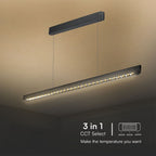 36W Zwieszana Lampa Liniowa LED Raster / Chip SAMSUNG / Barwa:3w1 / Obudowa: Czarna