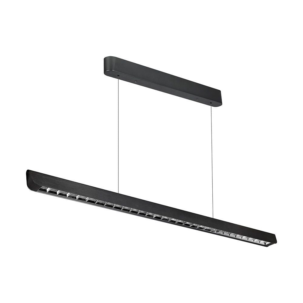 36W Zwieszana Lampa Liniowa LED Raster / Chip SAMSUNG / Barwa:3w1 / Obudowa: Czarna
