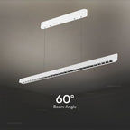 36W Zwieszana Lampa Liniowa LED Raster / Chip SAMSUNG / Barwa:3w1 / Obudowa: Biała