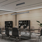 36W Zwieszana Lampa Liniowa LED Raster / Chip SAMSUNG / Barwa:3w1 / Obudowa: Szara