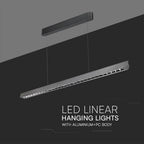 36W Zwieszana Lampa Liniowa LED Raster / Chip SAMSUNG / Barwa:3w1 / Obudowa: Szara