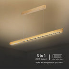 36W Zwieszana Lampa Liniowa LED Raster / Chip SAMSUNG / Barwa:3w1 / Obudowa: Złota