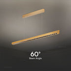 36W Zwieszana Lampa Liniowa LED Raster / Chip SAMSUNG / Barwa:3w1 / Obudowa: Złota