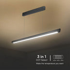 36W Zwieszana Lampa Liniowa LED / Chip SAMSUNG / Barwa:3w1 / Obudowa: Czarna