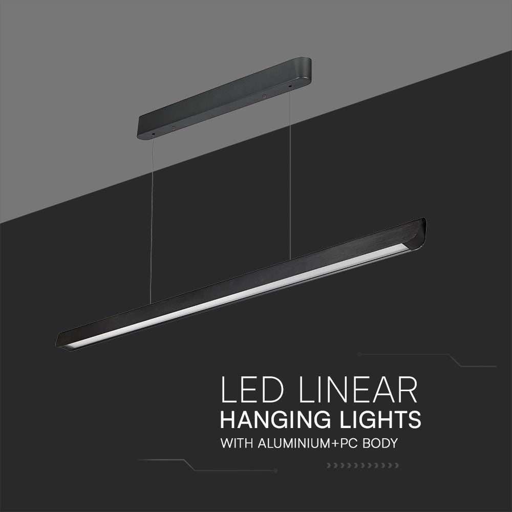 36W Zwieszana Lampa Liniowa LED / Chip SAMSUNG / Barwa:3w1 / Obudowa: Czarna