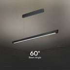 36W Zwieszana Lampa Liniowa LED / Chip SAMSUNG / Barwa:3w1 / Obudowa: Czarna