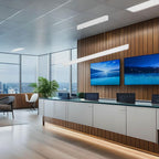36W Zwieszana Lampa Liniowa LED / Chip SAMSUNG / Barwa:3w1 / Obudowa: Biała