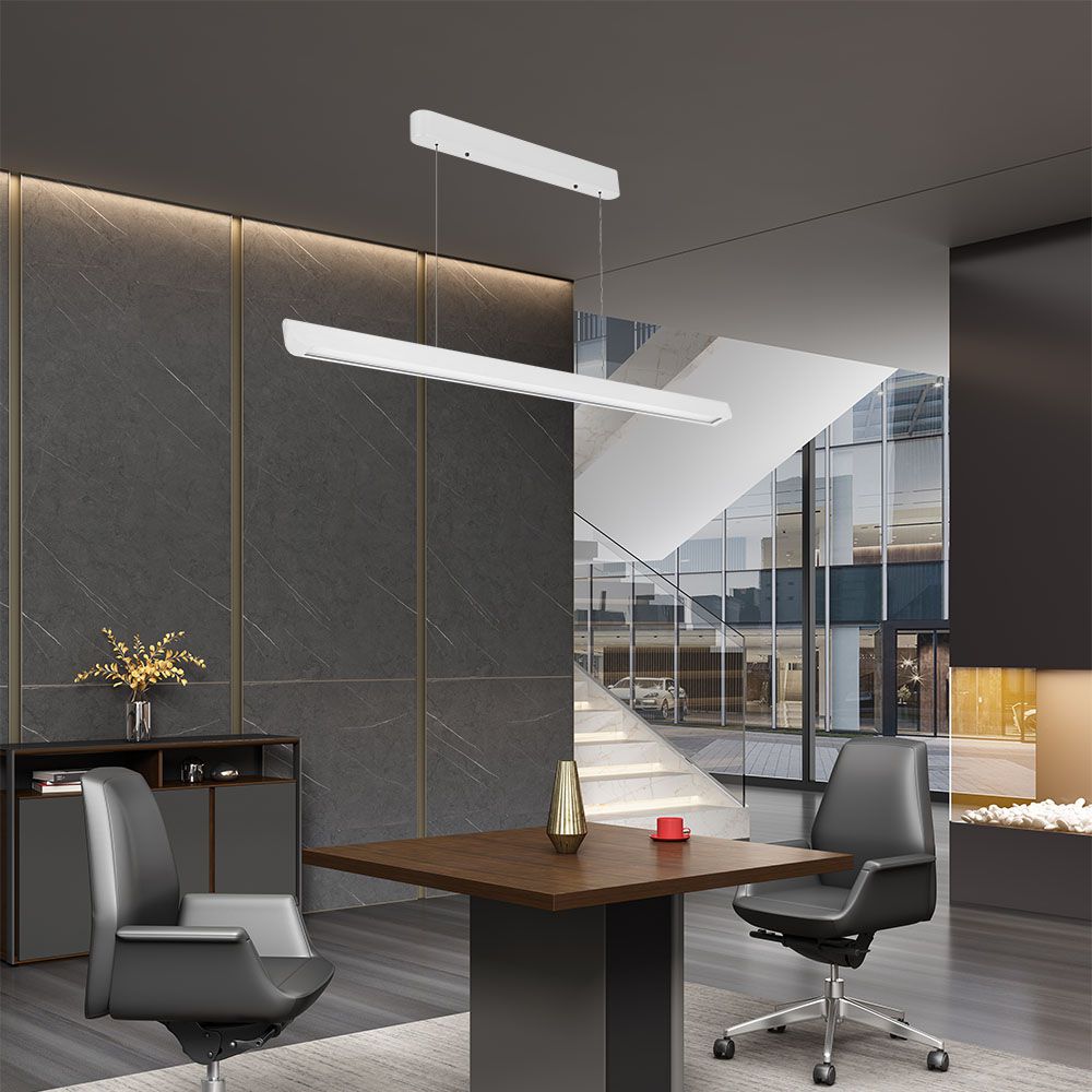 36W Zwieszana Lampa Liniowa LED / Chip SAMSUNG / Barwa:3w1 / Obudowa: Biała