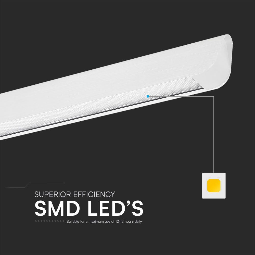 36W Zwieszana Lampa Liniowa LED / Chip SAMSUNG / Barwa:3w1 / Obudowa: Biała