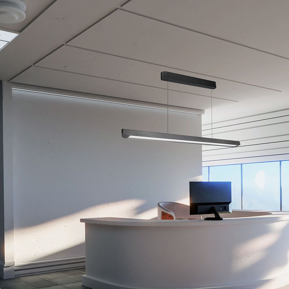 36W Zwieszana Lampa Liniowa LED / Chip SAMSUNG / Barwa:3w1 / Obudowa: Szara