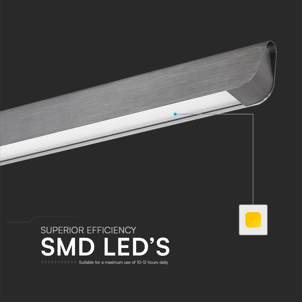 36W Zwieszana Lampa Liniowa LED / Chip SAMSUNG / Barwa:3w1 / Obudowa: Szara