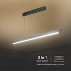 36W Zwieszana Lampa Liniowa LED / Chip SAMSUNG / Barwa:3w1 / Obudowa: Szara