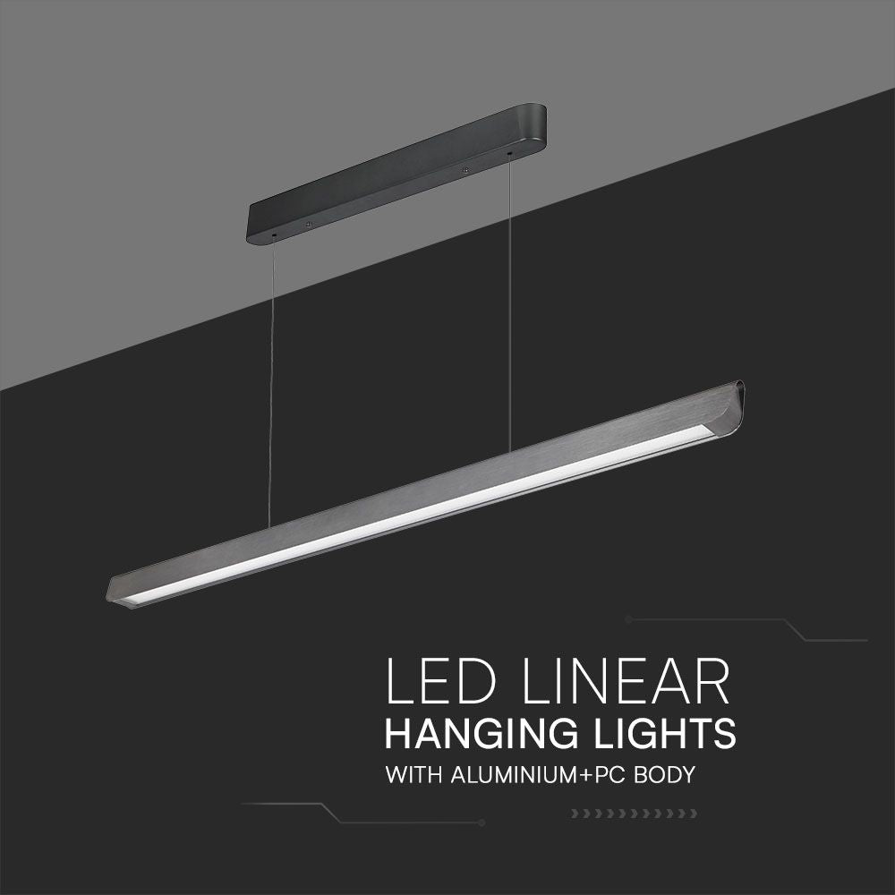 36W Zwieszana Lampa Liniowa LED / Chip SAMSUNG / Barwa:3w1 / Obudowa: Szara
