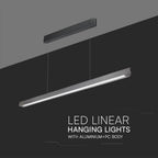 36W Zwieszana Lampa Liniowa LED / Chip SAMSUNG / Barwa:3w1 / Obudowa: Szara