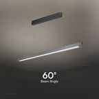 36W Zwieszana Lampa Liniowa LED / Chip SAMSUNG / Barwa:3w1 / Obudowa: Szara