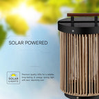 2.4W Solarna lampka stołowa LED / Barwa: 3000K / Obudowa: Czarna