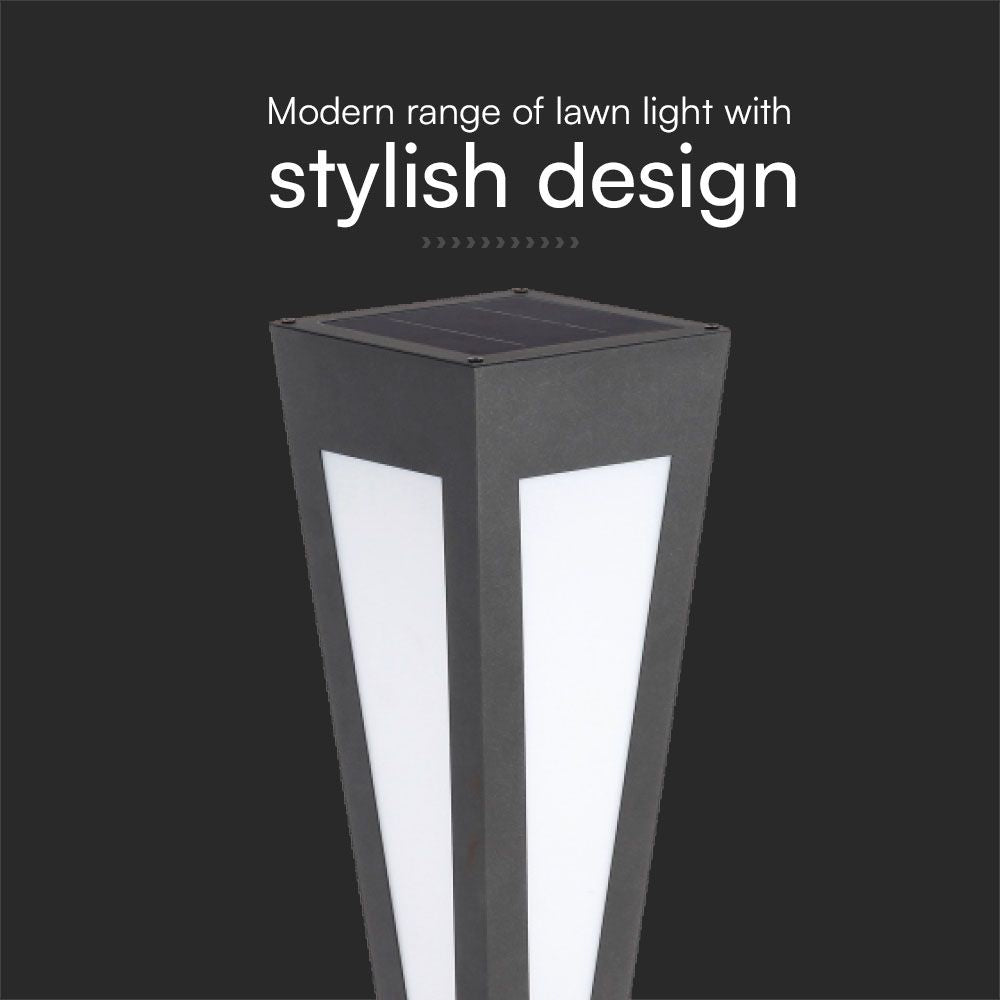 2W Lampa ogrodowa LED / Barwa: 3000K / Obudowa: Czarna