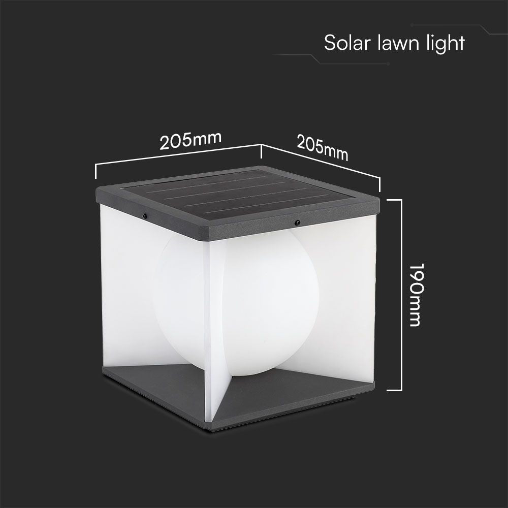 3W Lampa ogrodowa LED / Barwa: 3000K / Obudowa: Czarna+Biała