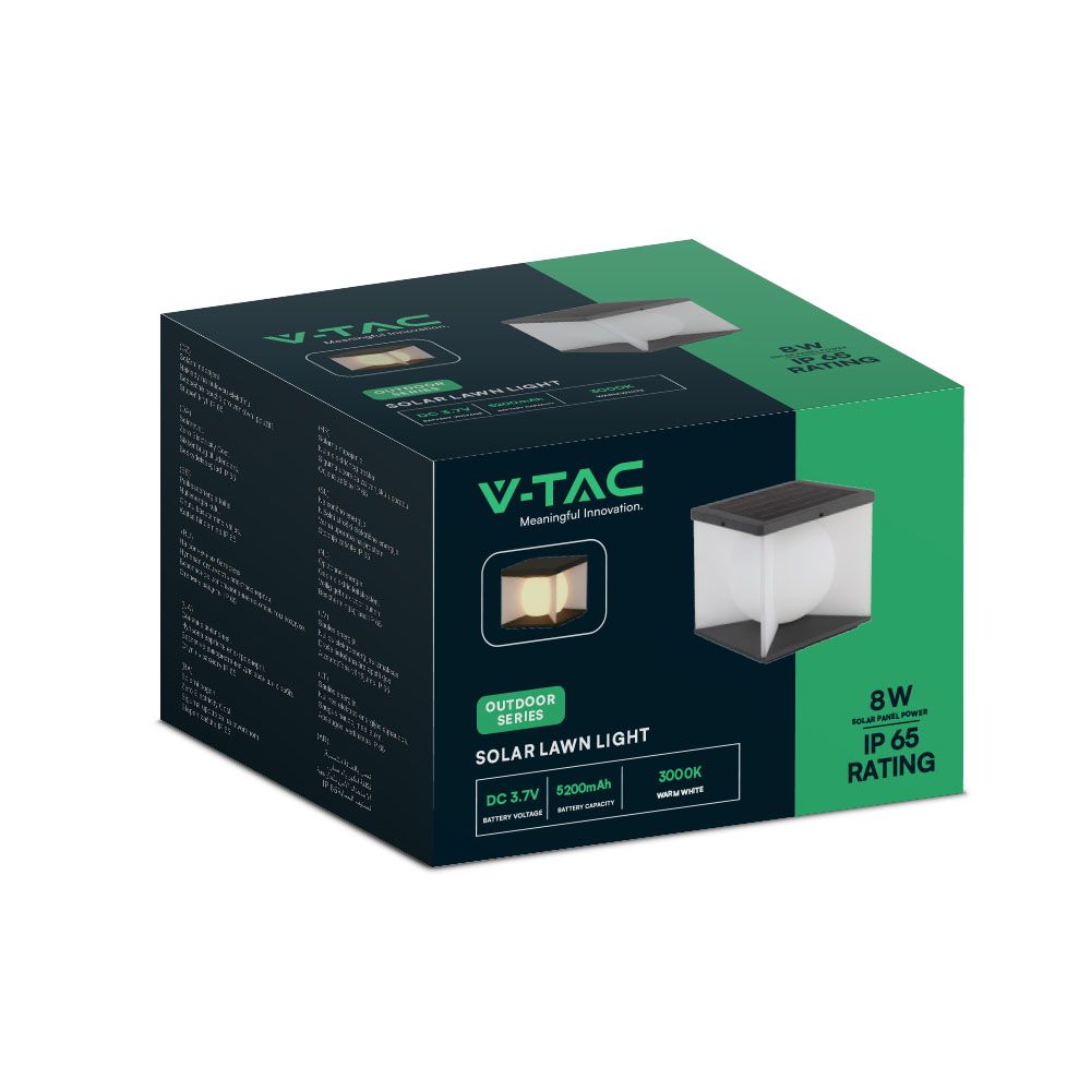 83W Lampa ogrodowa LED / Barwa: 3000K / Obudowa: Czarna+Biała