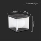 83W Lampa ogrodowa LED / Barwa: 3000K / Obudowa: Czarna+Biała