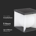 83W Lampa ogrodowa LED / Barwa: 3000K / Obudowa: Czarna+Biała