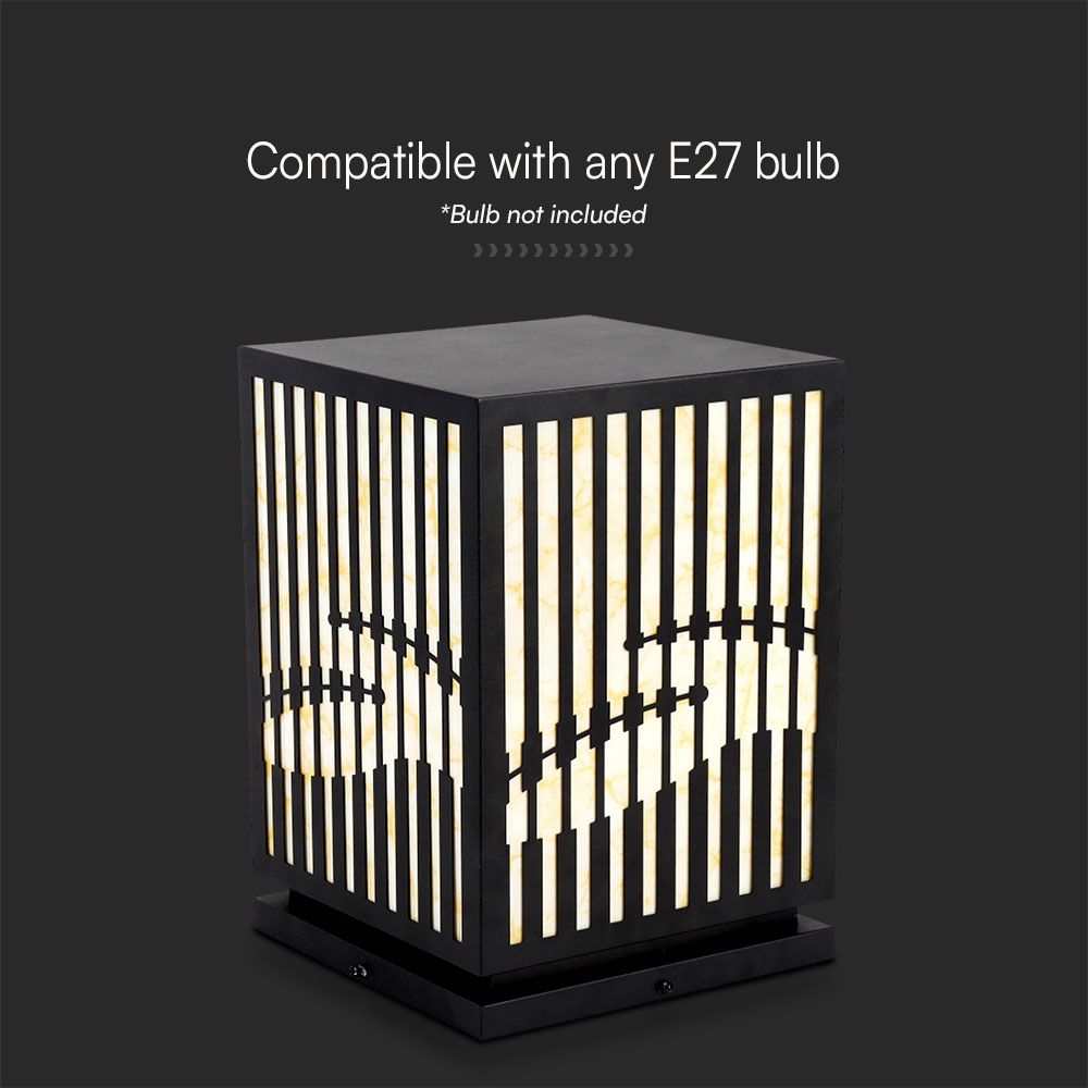 5W Solarna lampka stołowa LED / Barwa: 3000K / Obudowa: Czarna