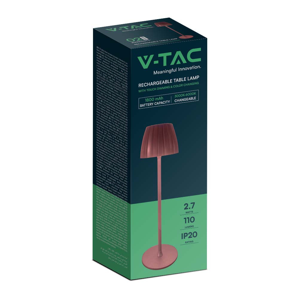2.7W Lampa Biurkowa LED / Barwa: 3w1 / Brązowy
