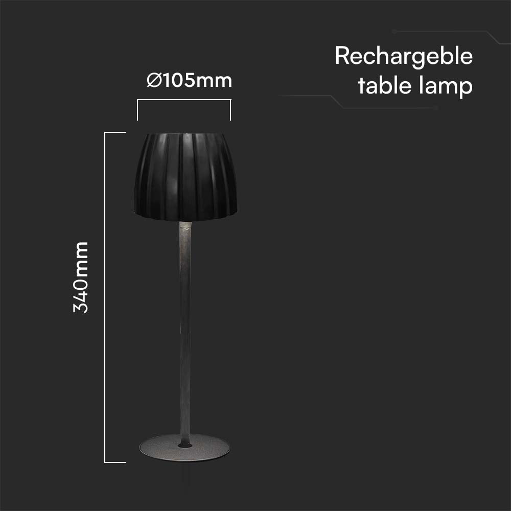 2.7W Lampa Biurkowa LED / Barwa: 3w1 / Czarna