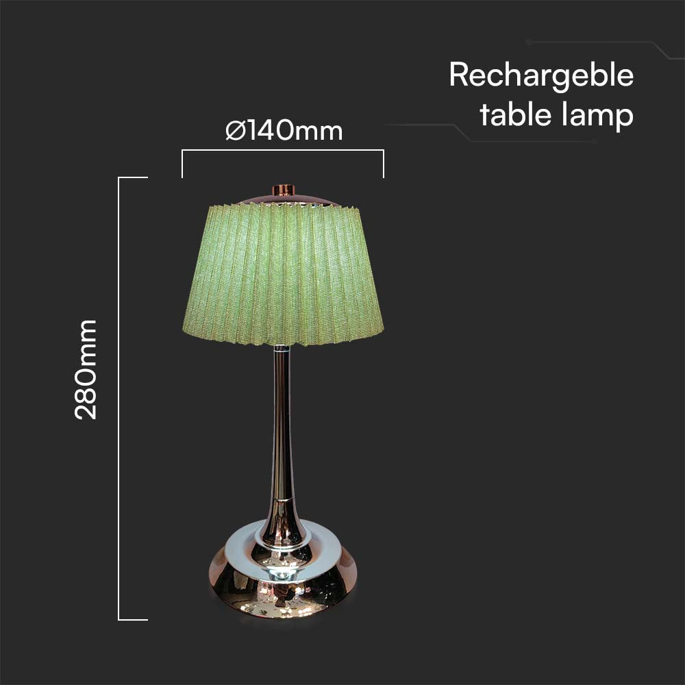 1.5W Lampa Biurkowa LED / Barwa: 3w1 / Chrom + Zielony