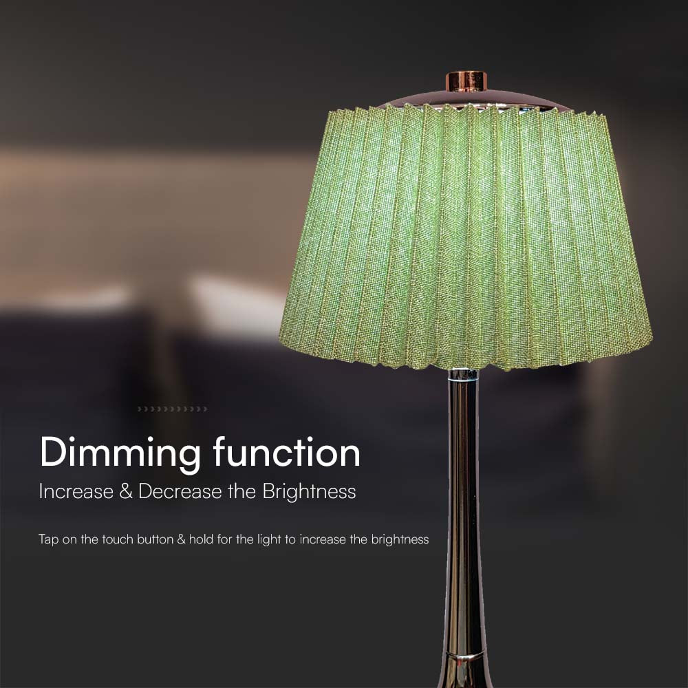 1.5W Lampa Biurkowa LED / Barwa: 3w1 / Chrom + Zielony