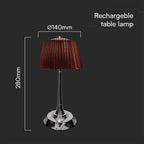 1.5W Lampa Biurkowa LED / Barwa: 3w1 / Chrom + Brązowy
